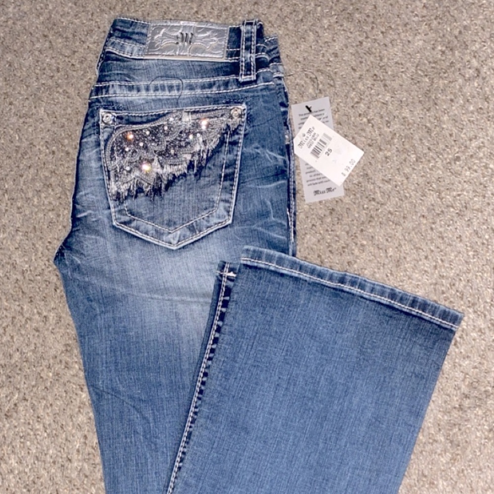Low Rise Bootcut Miss Me Jeans
